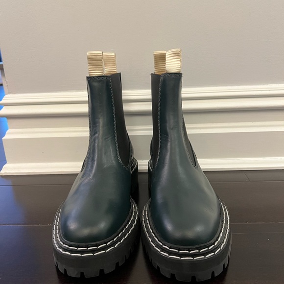 Proenza Schouler Dark Green Chelsea Boots - Picture 4 of 6